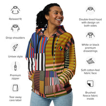 Load image into Gallery viewer, Easy Stripe zip hoodie