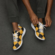 Load image into Gallery viewer, Black + Yellow Checker Shoes