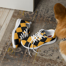 Load image into Gallery viewer, Black + Yellow Checker Shoes