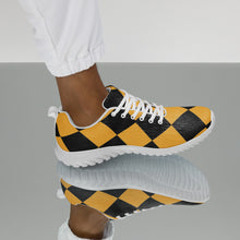 Load image into Gallery viewer, Black + Yellow Checker Shoes