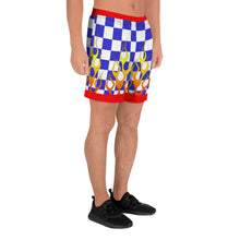 Load image into Gallery viewer, Blue Race Check Shorts