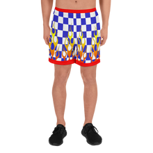 Load image into Gallery viewer, Blue Race Check Shorts
