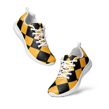 Load image into Gallery viewer, Black + Yellow Checker Shoes
