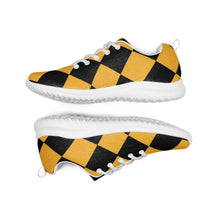 Load image into Gallery viewer, Black + Yellow Checker Shoes
