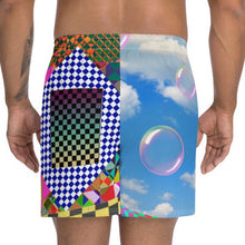 Load image into Gallery viewer, Mixed Checker Clouds shorts
